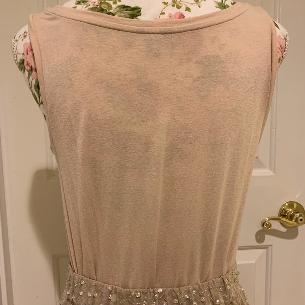 Ann Taylor champagne sleeveless tank top size M - Picture 3 of 13